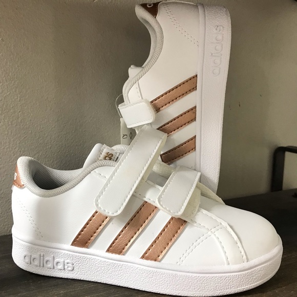 girls adidas rose gold